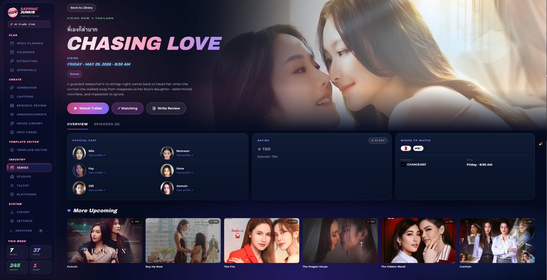 Mobile, episode view